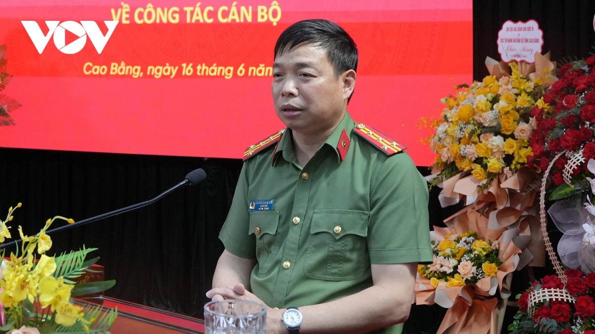 Đại tá Nguyễn Quang Vinh làm Giám đốc Công an tỉnh Cao Bằng